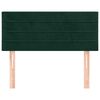 vidaXL Tête de lit Vert foncé 100x5x78/88 cm Velours