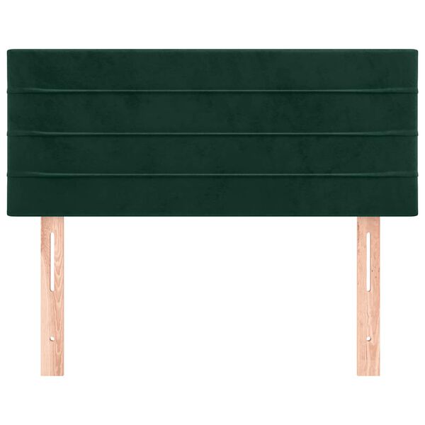 vidaXL Tête de lit Vert foncé 100x5x78/88 cm Velours