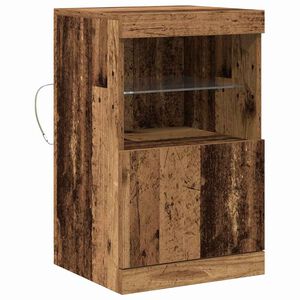 vidaXL Buffet LED Bois ancien 41 x 37 x 67 cm Bois d'ing&eacute;nierie