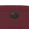 vidaXL Fauteuil inclinable &eacute;lectrique Rouge bordeaux Tissu