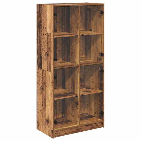 vidaXL Haut Armoire Bois Ancien 68 x 37 x 142 cm Bois d'ing&eacute;nierie