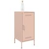 vidaXL Buffet rose 36x39x79 cm acier