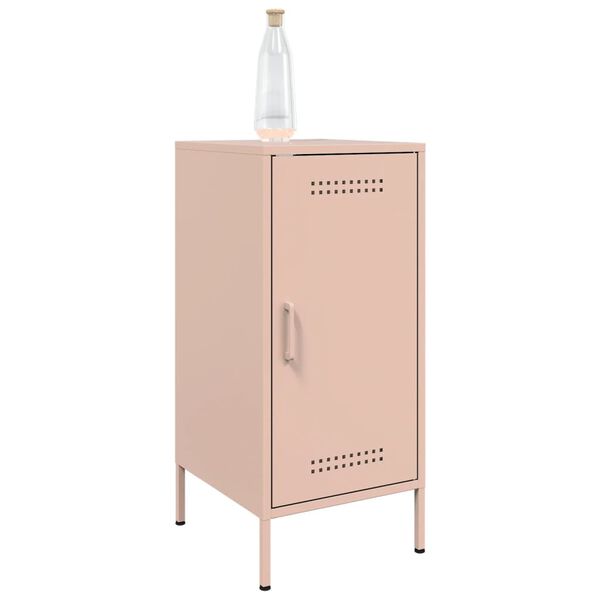 vidaXL Buffet rose 36x39x79 cm acier