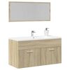 vidaXL Ensemble de meubles de salle de bain 2 pcs ch&ecirc;ne sonoma