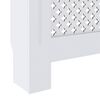 vidaXL Cache-radiateur MDF Blanc 78 cm