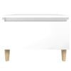 vidaXL Tables d'appoint 2pcs Blanc brillant 50x46x35cm Bois ingénierie