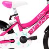 vidaXL Vélo pour enfants 14 pouces Noir et rose