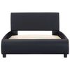 vidaXL Cadre de lit avec LED sans matelas noir 100x200 cm