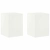 vidaXL Support de Plante 2 pcs Blanc 30 x 30 x 40 cm Acier