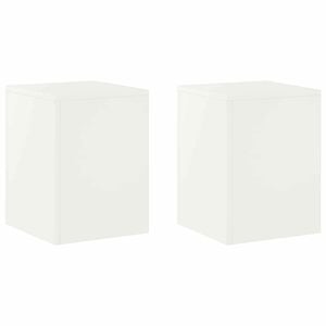 vidaXL Support de Plante 2 pcs Blanc 30 x 30 x 40 cm Acier