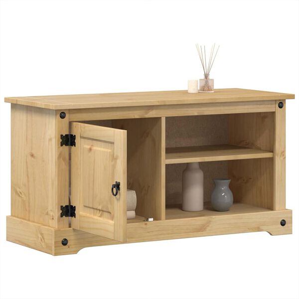vidaXL Meuble TV Corona 100x40x52 cm bois de pin massif