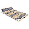 vidaXL Sommier &agrave; lattes sans matelas avec 42 lattes 7 zones 100x200 cm