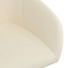 vidaXL Chaises pivotantes &agrave; manger lot de 6 cr&egrave;me velours