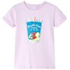 T-shirt pour enfants rose p&acirc;le 92