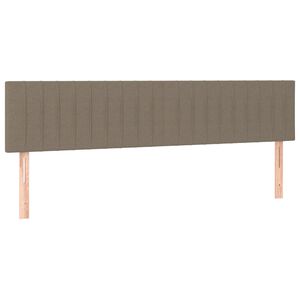 vidaXL T&ecirc;tes de lit Taupe 160x5x78/88 cm Tissu