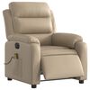 vidaXL Fauteuil de massage inclinable &eacute;lectrique cappuccino similicuir