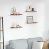 vidaXL &Eacute;tag&egrave;re Murale 4 pcs Rouge 40 x 9 x 3 cm Bois d'ing&eacute;nierie