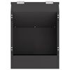 vidaXL Distributeur pour lapins Noir 64.5 x 25.5 x 45.5 cm