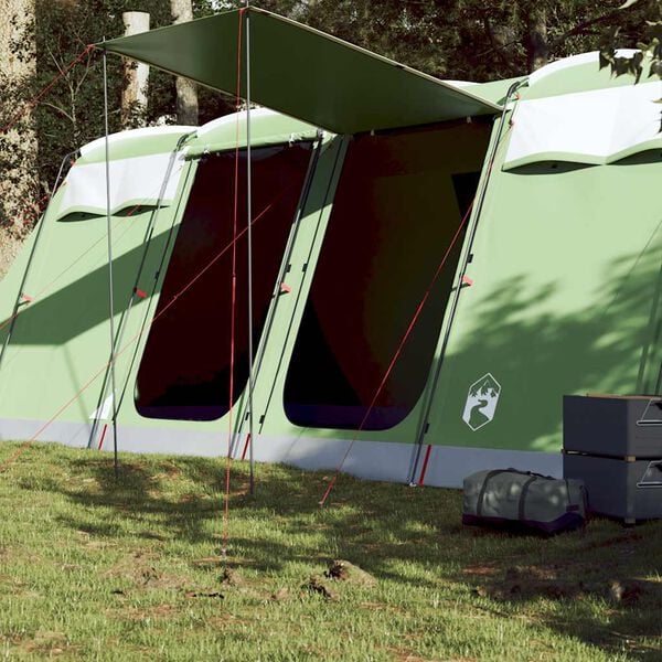 vidaXL Tente familiale tunnel 8 personnes vert imperméable