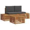vidaXL Ensemble de canap&eacute;s d'ext&eacute;rieur Naturel et Anthracite