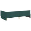 vidaXL Cadre de lit d'angle Vert foncé 90 cm x 200 cm Velours