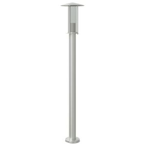 vidaXL Lampadaire d'ext&eacute;rieur argent&eacute; 100 cm acier inoxydable