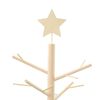 vidaXL Arbre de No&euml;l en bois Naturel 210 cm Bois massif en pin