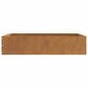 vidaXL Bordure de Pelouse 6 pcs Rouill&eacute; 60 x 60 x 13 cm