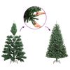 vidaXL Sapin de Noël artificiel avec neige floquée vert 150 cm