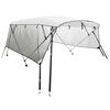 vidaXL Toit bimini &agrave; 4 arceaux parois en maille 243x(170-182)x137 cm