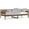 vidaXL Lit de jour sans matelas marron miel bois pin massif 90x200 cm