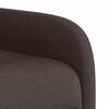 vidaXL Fauteuil inclinable &eacute;lectrique marron fonc&eacute; tissu