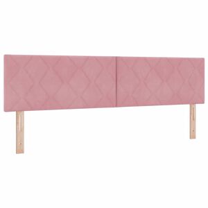 vidaXL T&ecirc;te de lit avec t&ecirc;te de lit Rose 180 cm Velours