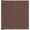 vidaXL &Eacute;cran de balcon Marron 110 x 800 cm Tissu Oxford