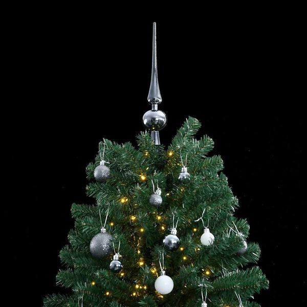 vidaXL Sapin de No&euml;l artificiel articul&eacute; 300 LED et boules 180 cm
