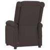 vidaXL Fauteuil inclinable &eacute;lectrique Marron fonc&eacute; Tissu