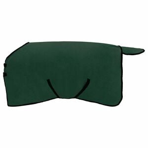 vidaXL Couverture &Eacute;quine Vert fonc&eacute; complet 75 cm Fleece en polyester