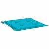 vidaXL Coussins de chaise de jardin lot de 6 turquoise 40x40x4cm tissu