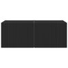 vidaXL Meuble TV mural 2 pcs Noir 60 x 31 x 29.5 cm Bois d'ing&eacute;nierie