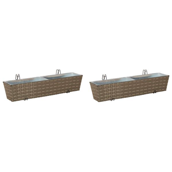 vidaXL Garde-Corps M&eacute;tал