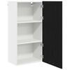 vidaXL Armoire suspendue Ch&ecirc;ne noir et Blanc 50 x 31 x 100 cm