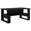 vidaXL Table basse Ch&ecirc;ne noir 90 x 50 x 40 cm Bois d'ing&eacute;nierie