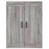 vidaXL Buffet haut Sonoma gris 69,5x34x180 cm Bois d'ingénierie