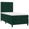 vidaXL Sommier &agrave; lattes de lit et matelas Vert fonc&eacute; 80x200 cm Velours