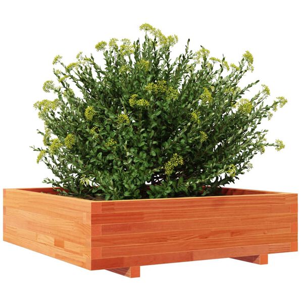 vidaXL Jardini&egrave;re cire marron 90x90x26,5 cm bois de pin massif