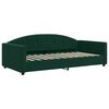 vidaXL Lit de jour avec matelas vert fonc&eacute; 100x200 cm velours
