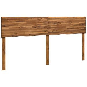 vidaXL T&ecirc;te de lit en bois brut ROSTOCK Naturel 180 cm