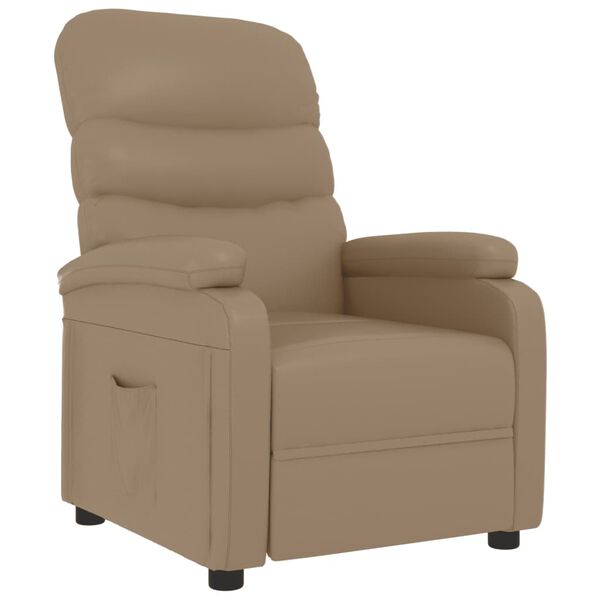 vidaXL Fauteuil inclinable Cappuccino Similicuir