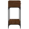 vidaXL Table console ch&ecirc;ne marron 100x34,5x75 cm bois d'ing&eacute;nierie