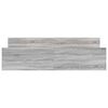 vidaXL Cadre de lit sans matelas sonoma gris 180x200 cm